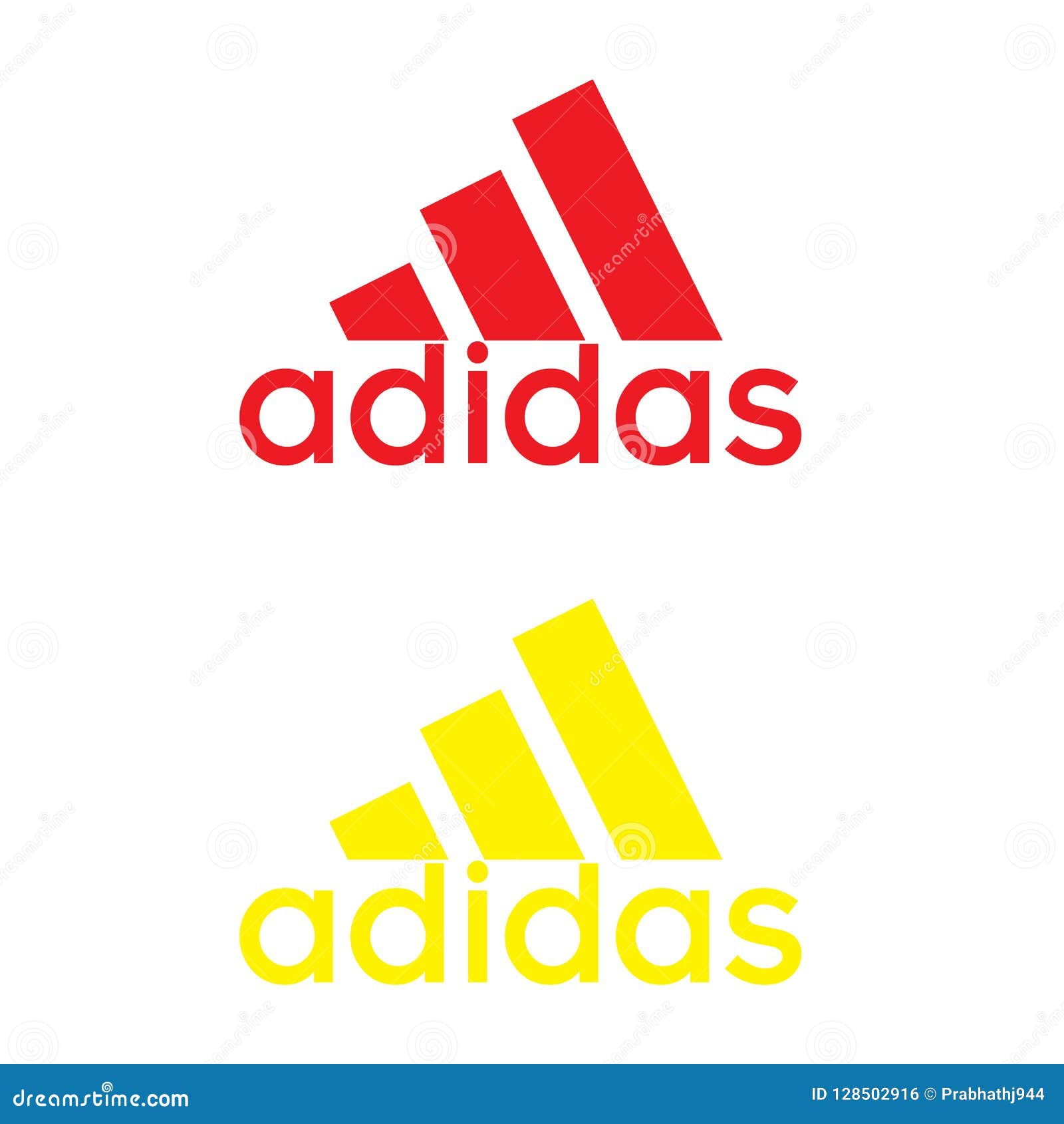 adidas logo red background