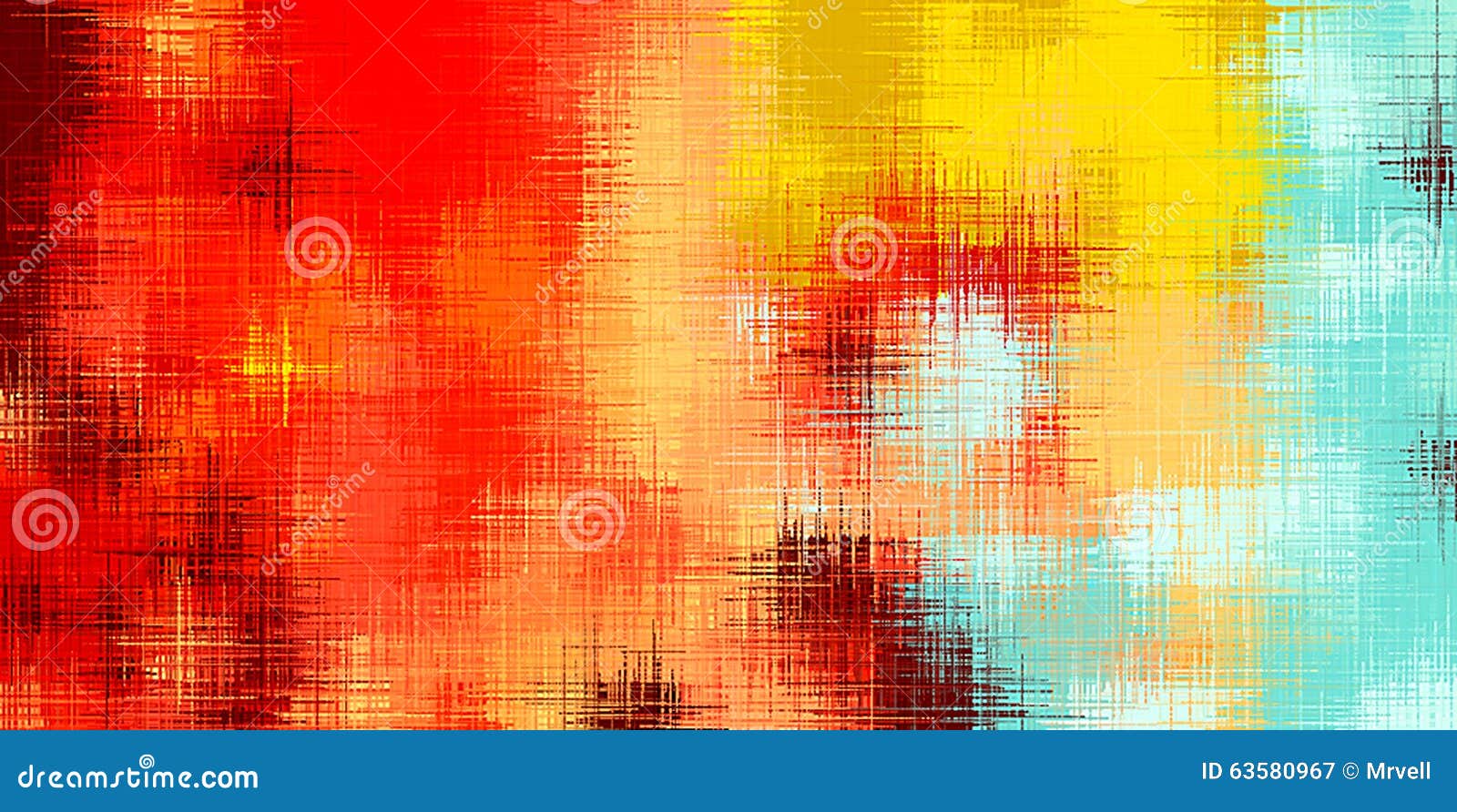 Red Yellow Brown and Blue Painting Abstract Stock Illustration ...