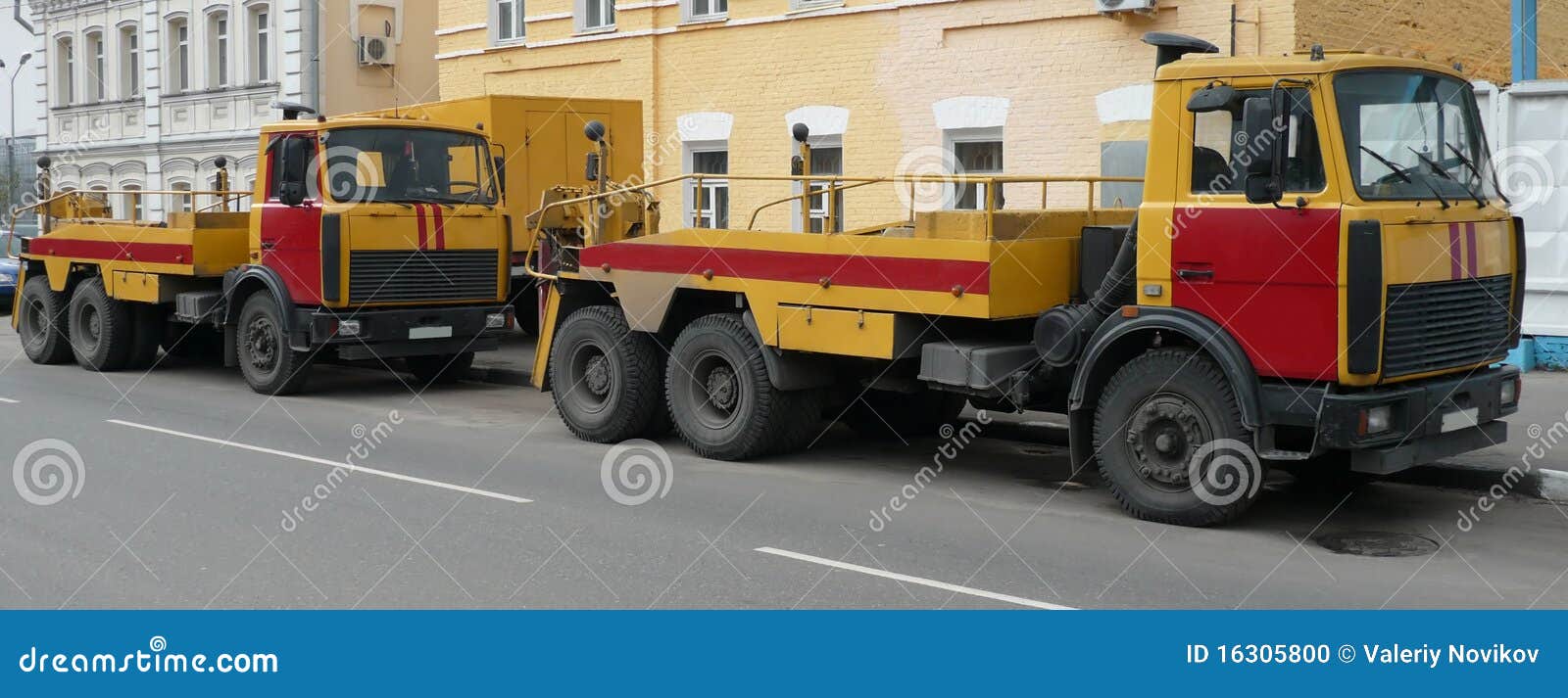 Redyellow emergency truck stock photo. Image of cage 16305800