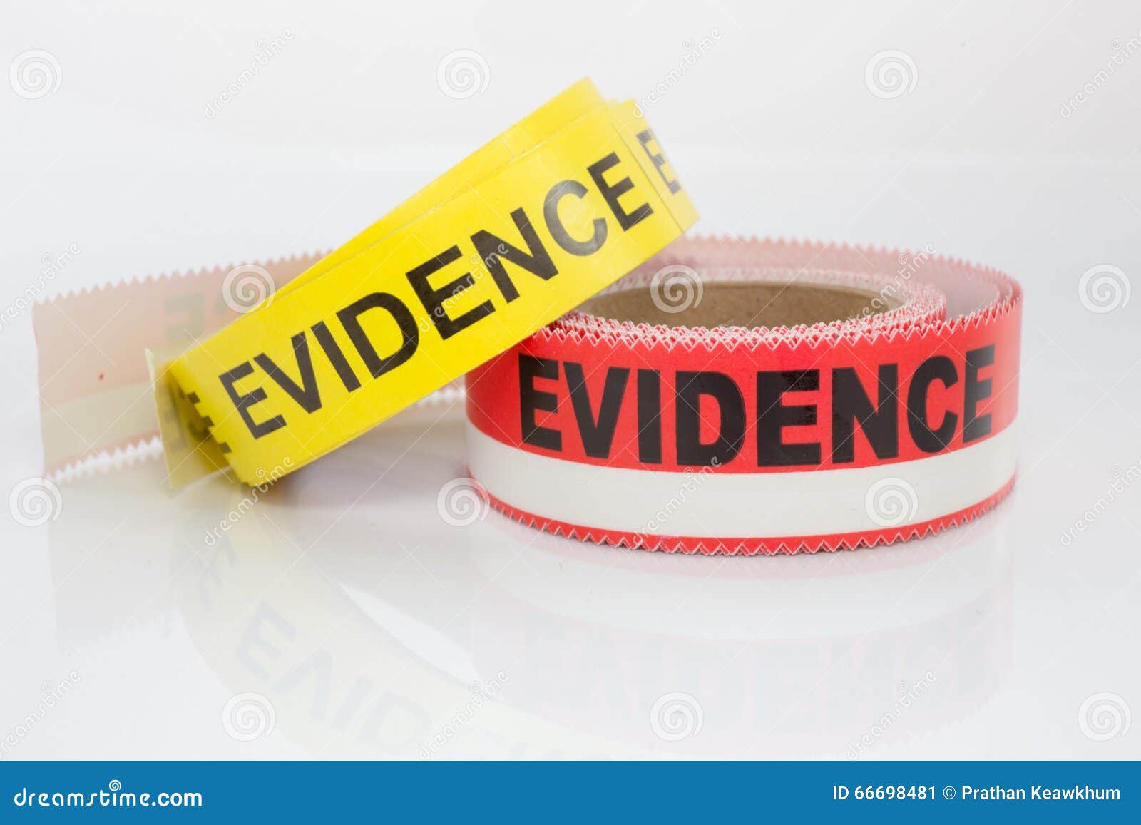 Red and Yellow Evidence Tape on White Background Stock Image Image of forensic, violence 66698481