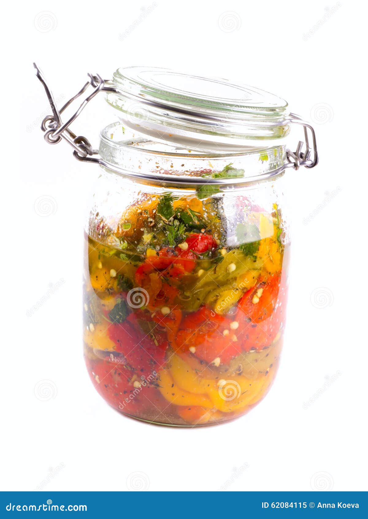 Download Red Yellow And Green Peppers In A Jar Stock Image Image Of Organic Appetizing 62084115 Yellowimages Mockups