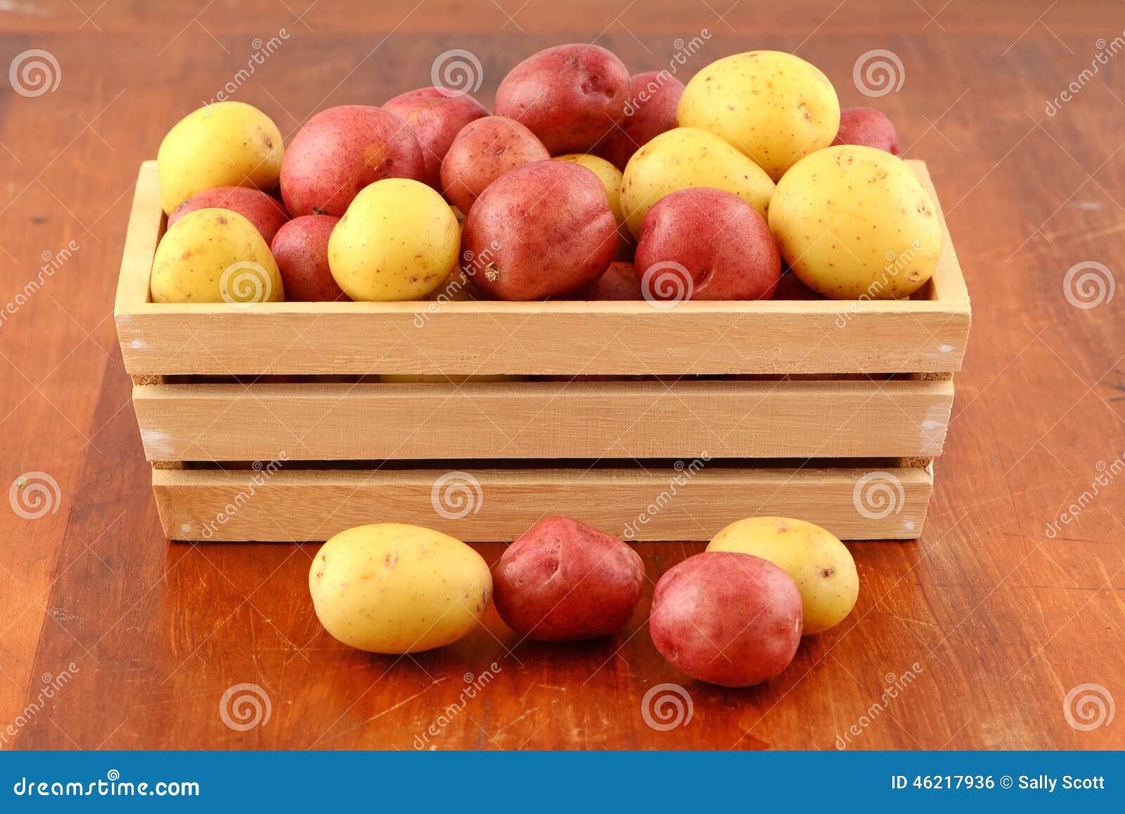 Red and Yellow New Potatoes Stock Photo Image of vegetarian, food