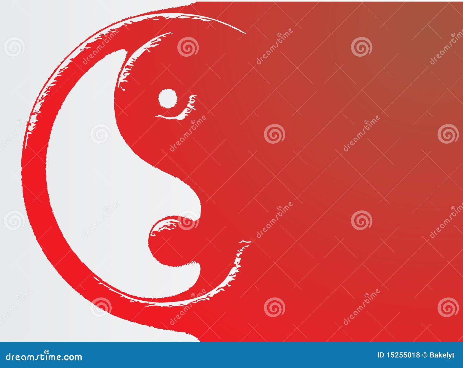 Red Yin Yang stock vector. Illustration of forces, design - 15255018
