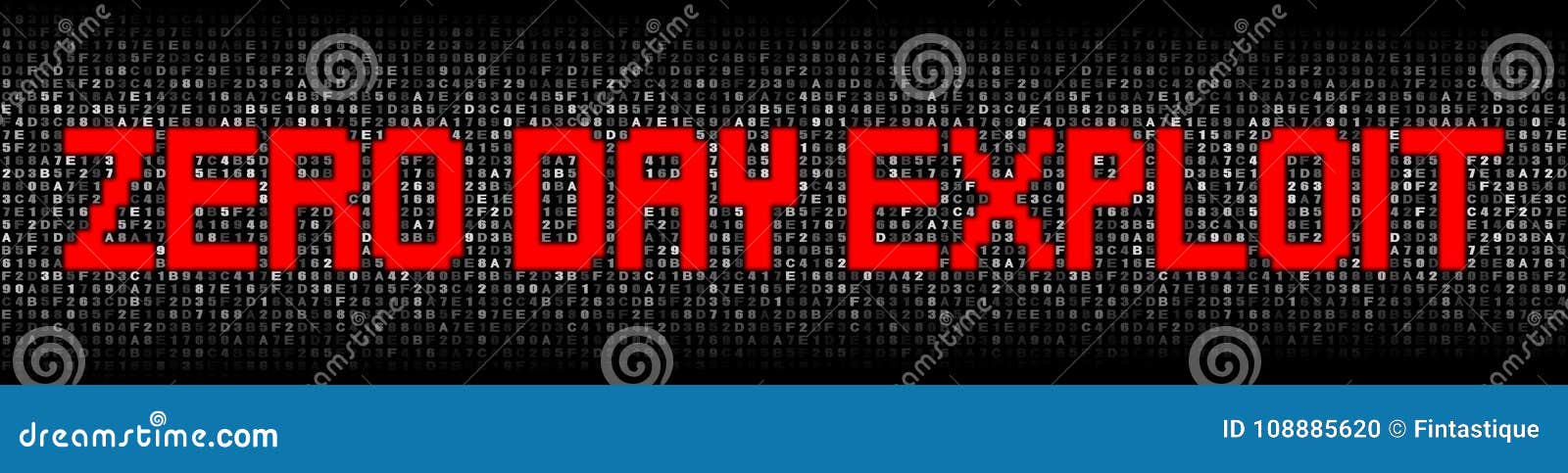 zero day exploit text on hex code 