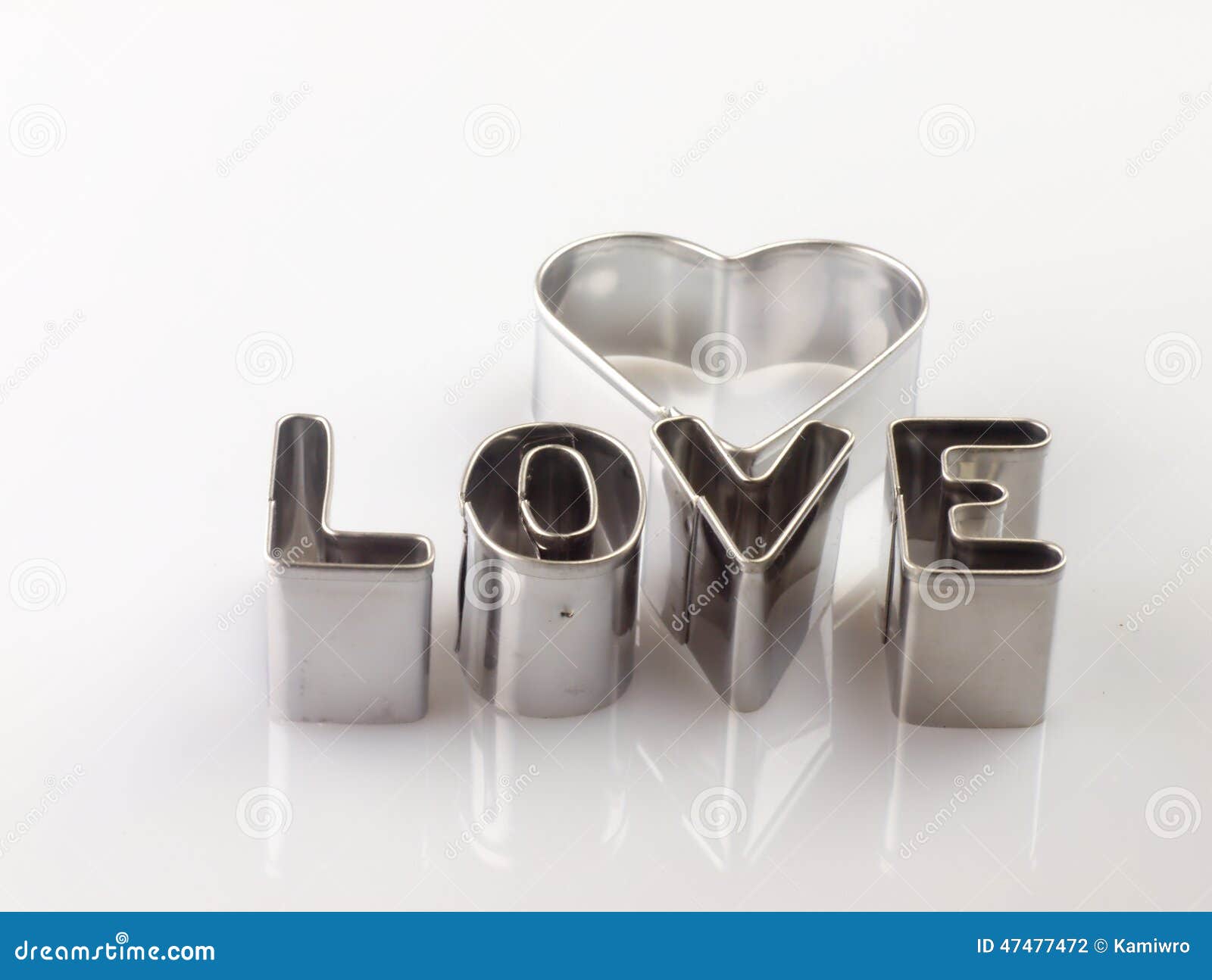 Redacte El Amor De Los Moldes a La Pasta Foto de archivo Imagen de