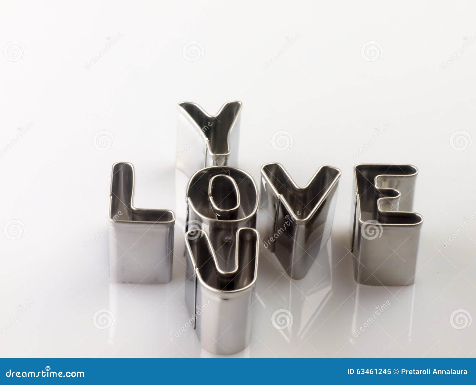 Redacte El Amor De Los Moldes a La Pasta Imagen de archivo Imagen de