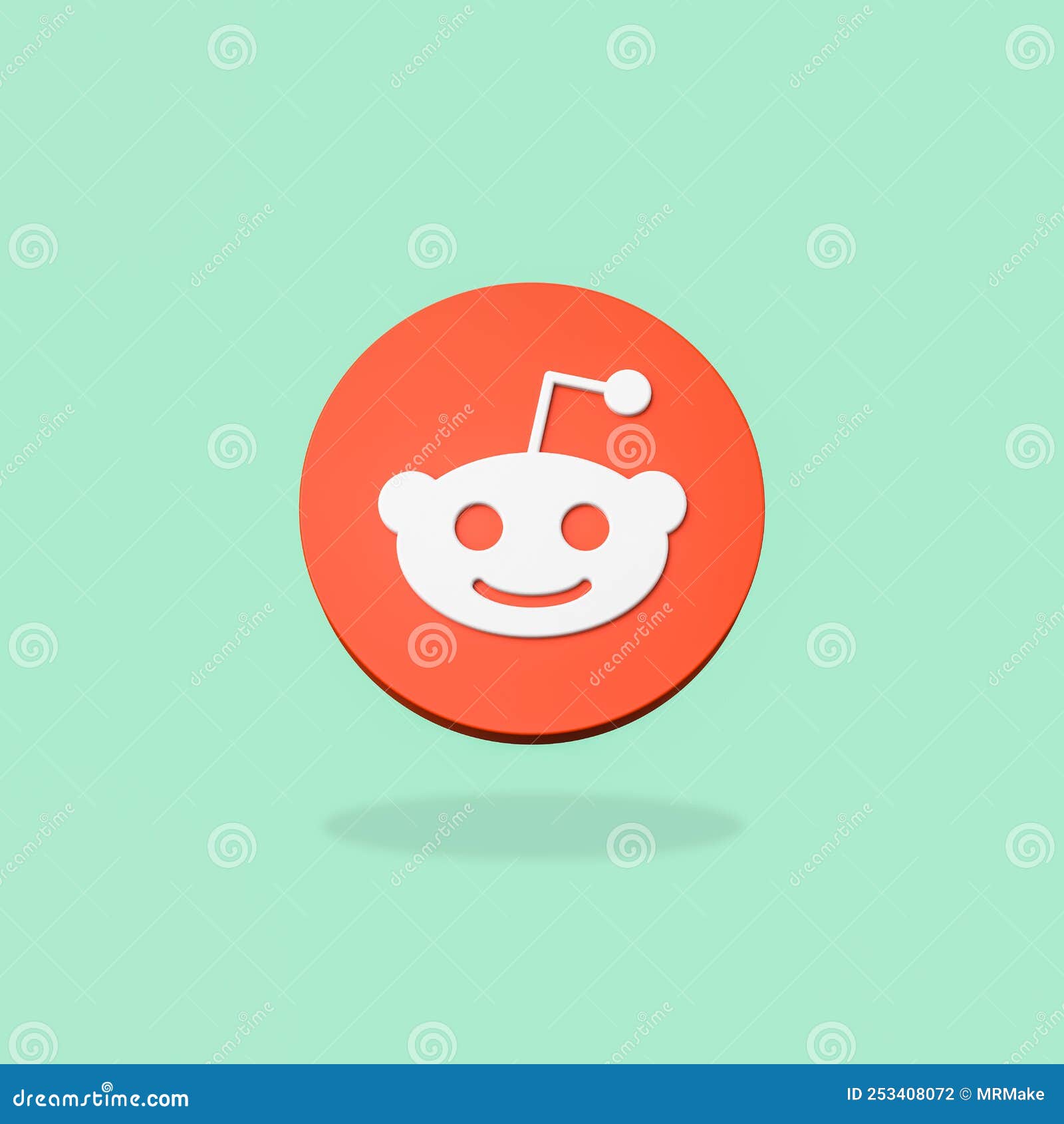 Reddit Logo on Flat Green Background Editorial Photography - Illustration  of isolated, symbol: 253408072