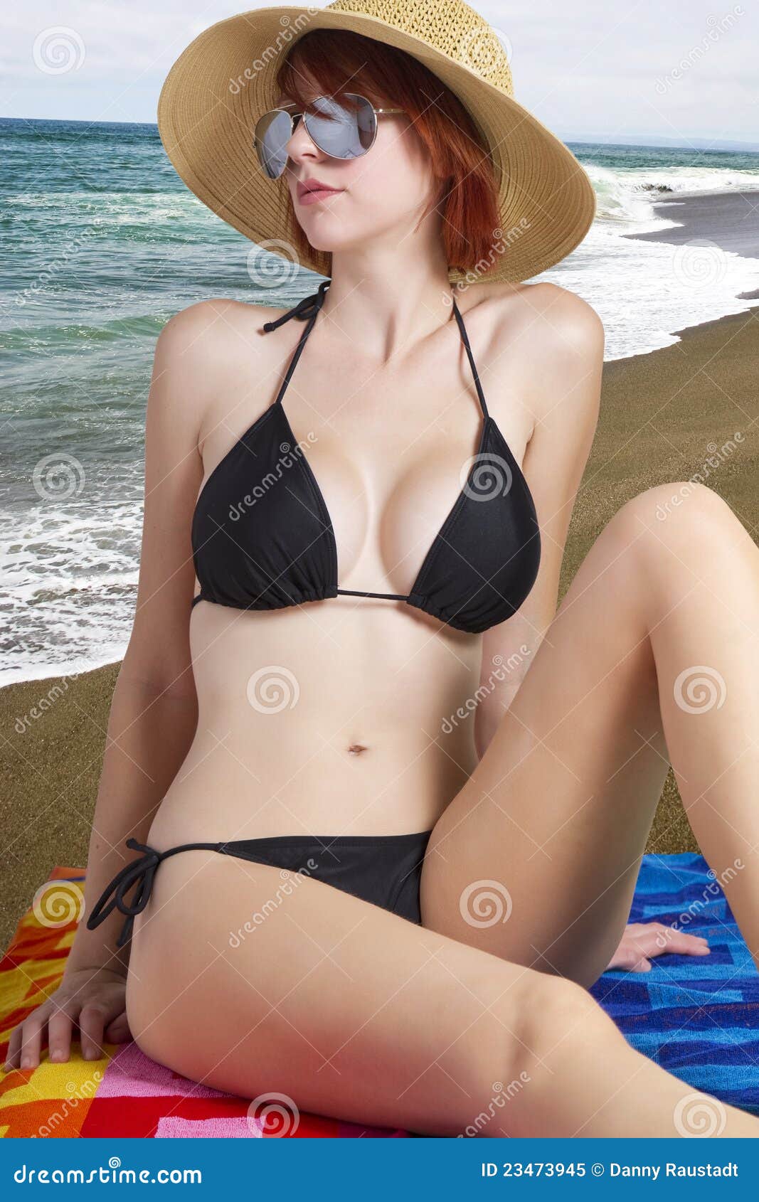 Busty Redhead Bikini