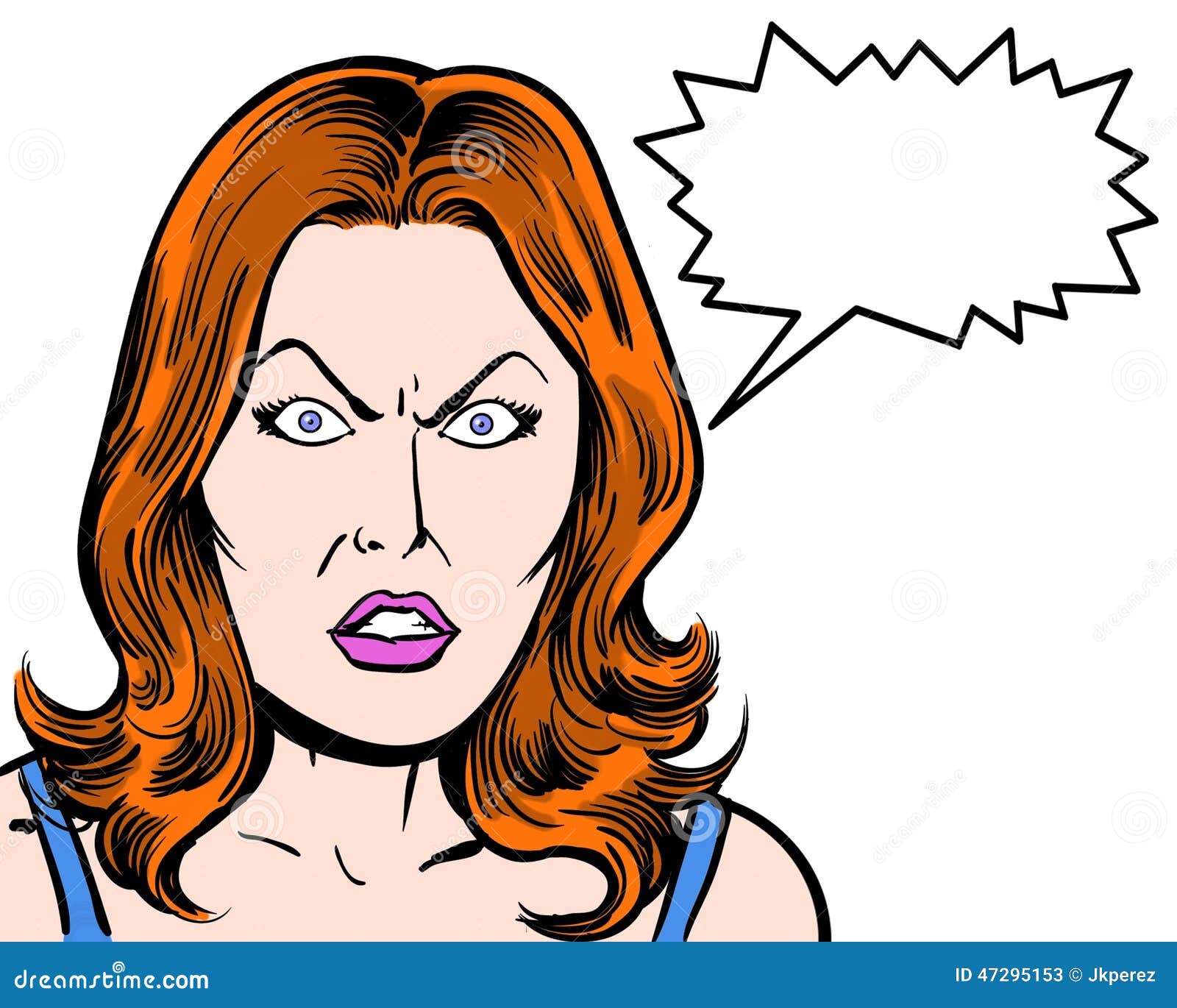 [Aventura]: Os Escolhidos - Página 4 Redhead-comic-pop-art-character-angry-shouting-bubble-white-background-47295153