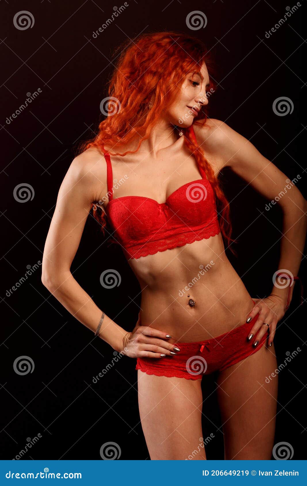 Hot Redhead In Lingerie