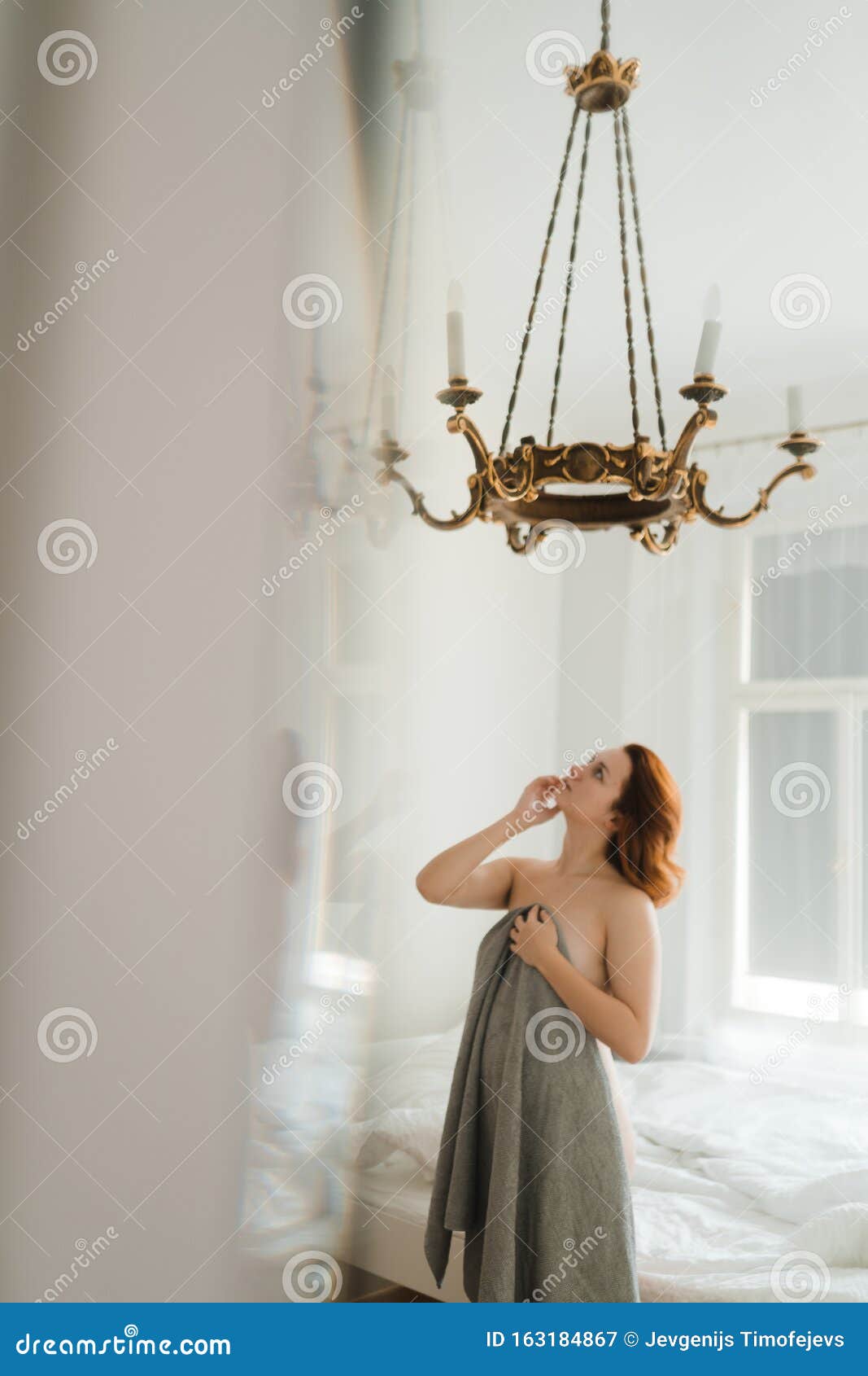 No Cloth Bathroom Sunny - Redhead Woman`s Lazy Morning in a Sunny Vintage Room with No Clothes and  Naked Body Parts - Holding Grey Towel Stock Image - Image of happy,  espresso: 163184867