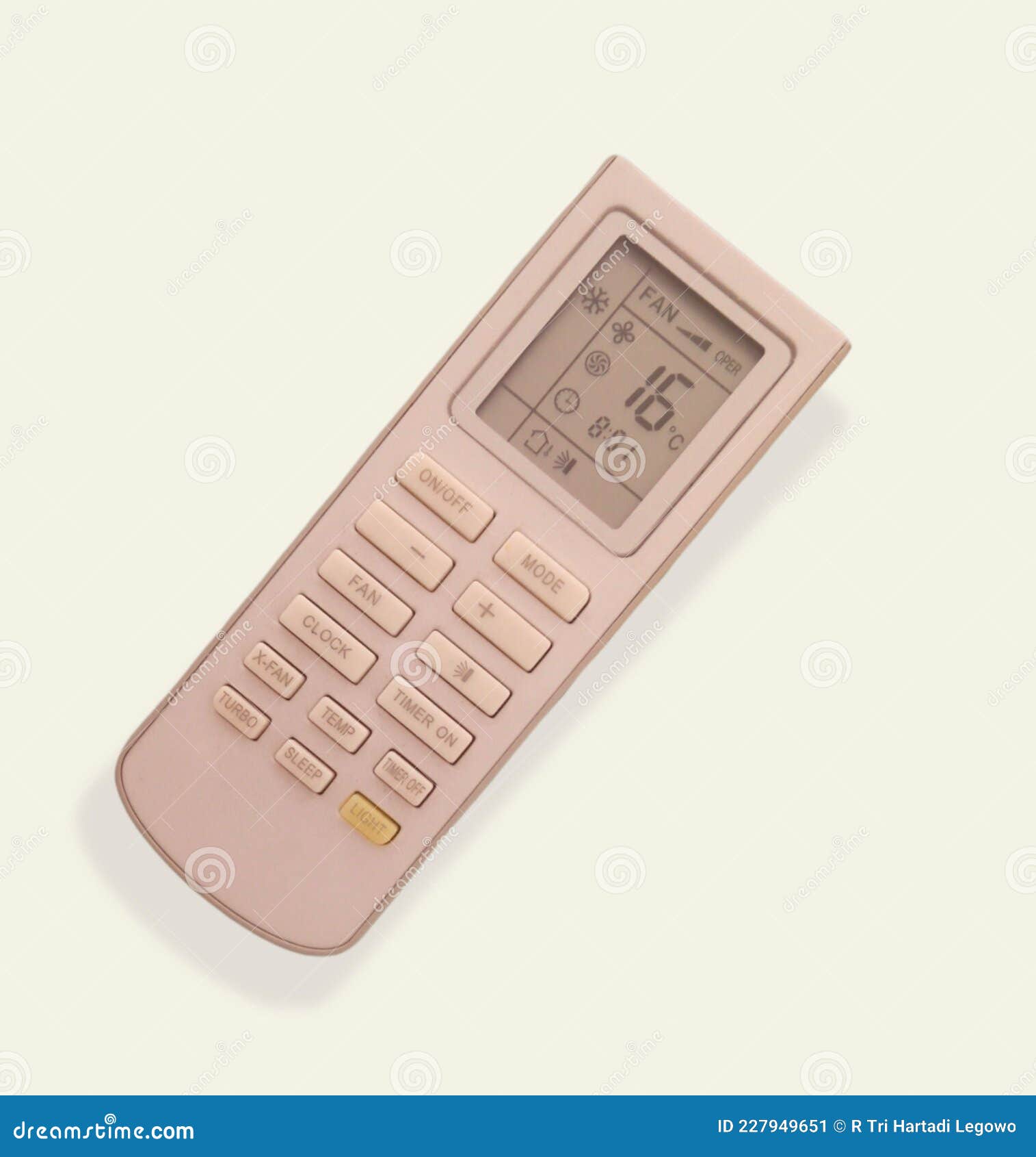 reduce remote control of air conditioning to 16 degree celcius