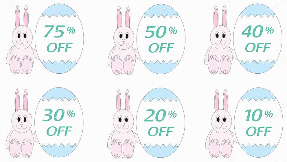 Reduced Prices on Easter Eggs Stock Image Image of background
