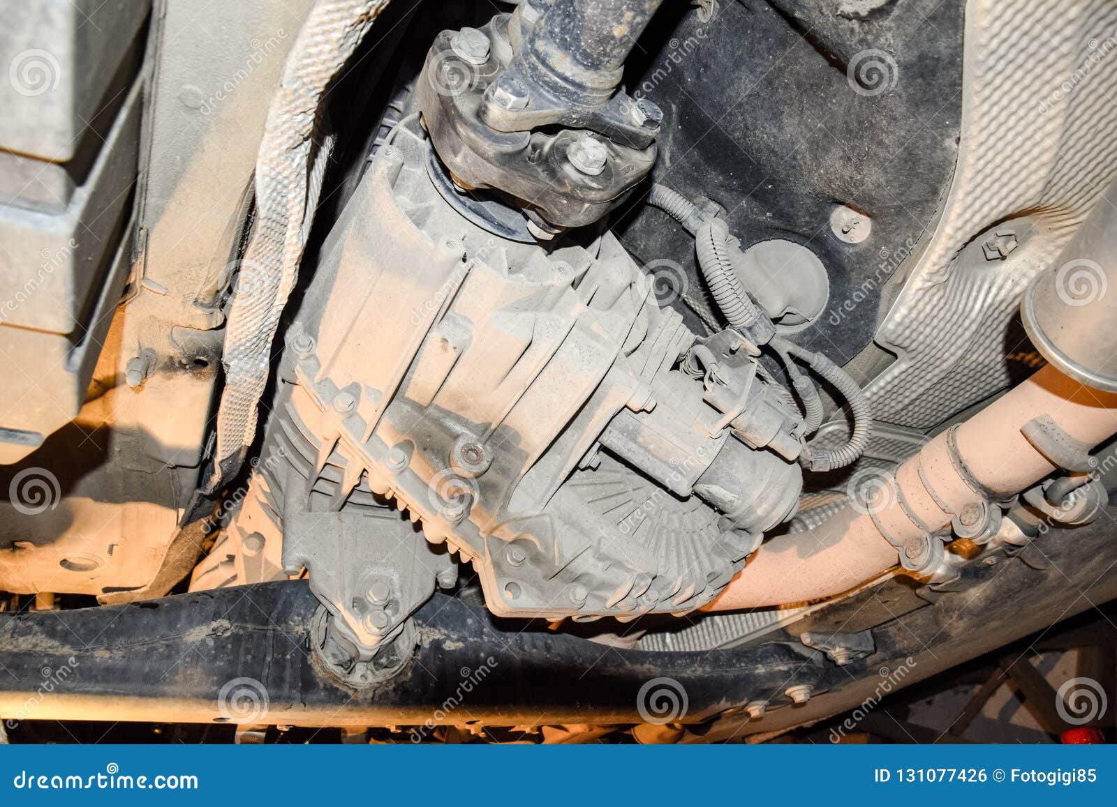 Reducer of Torque Transmission To the Rear Axle of the Car. Car Service