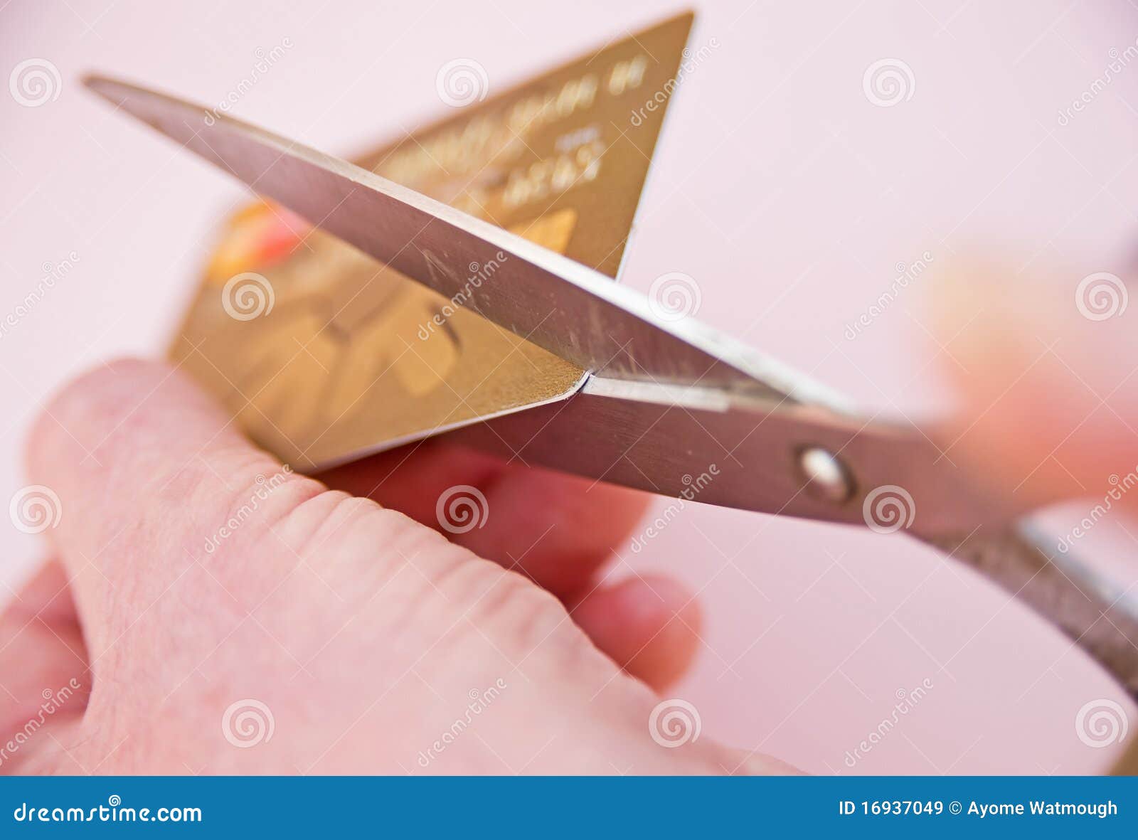 reducing debt cutting up credit card stock image image of home reducing debt