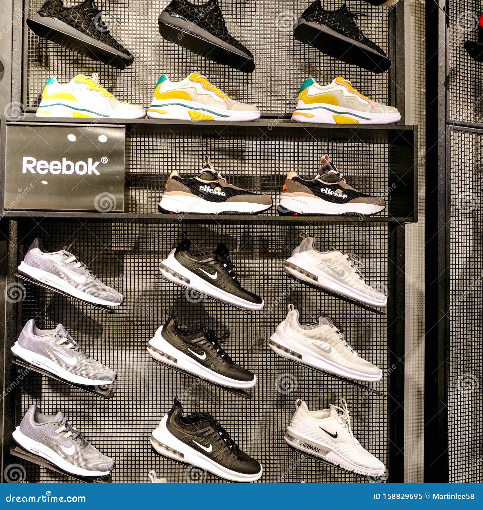 Reebok Trainers Display In A High 