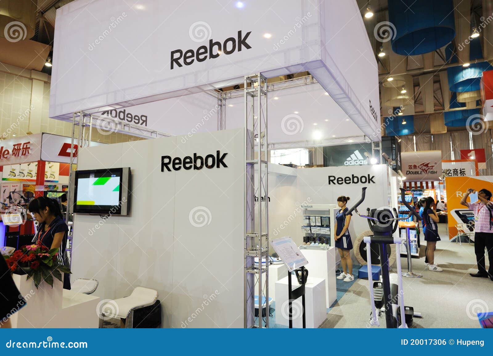 Reebok stand editorial photo. Image of booth, exhibition 20017306