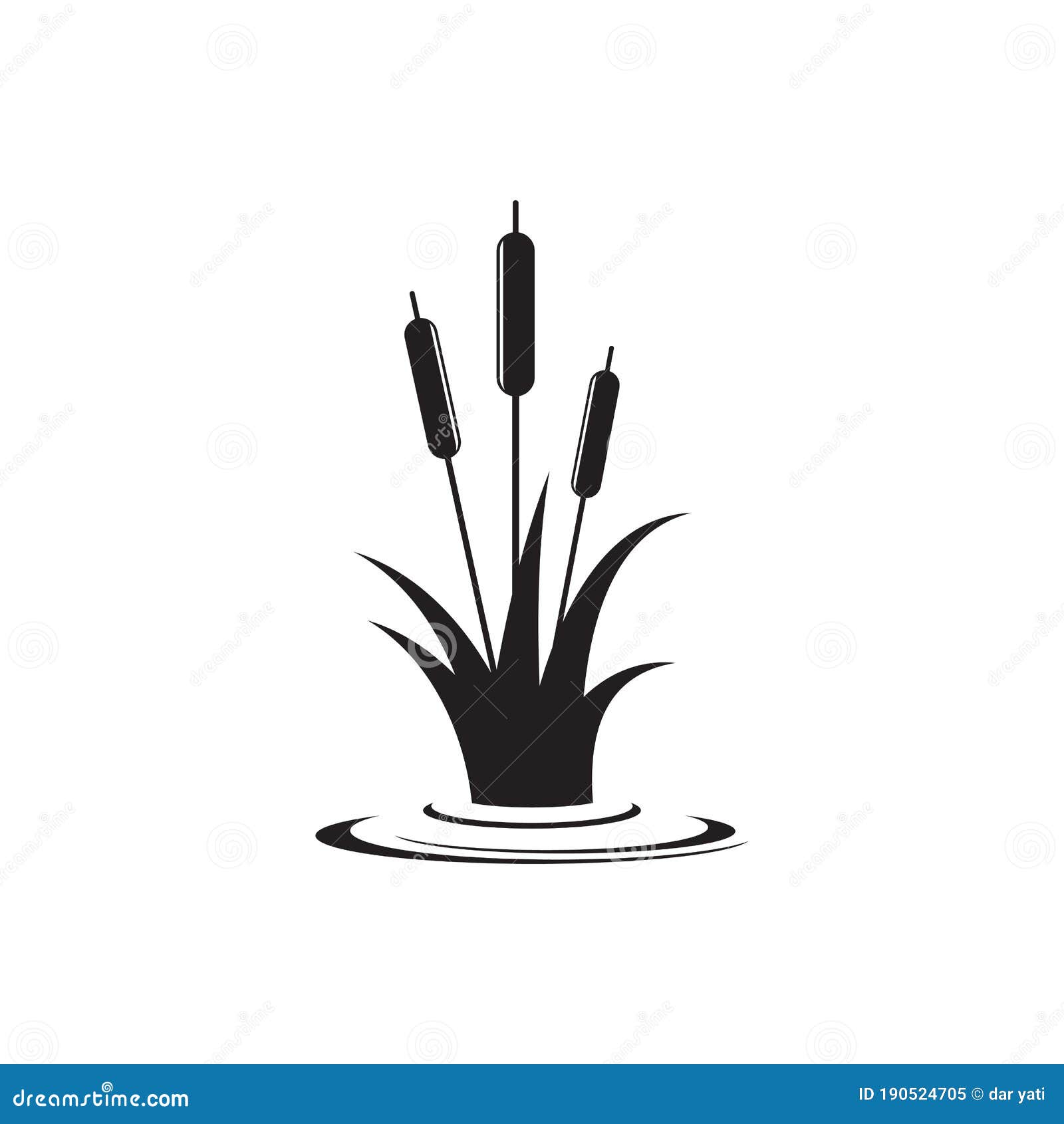Reeds Icon Vector Design Template Stock Vector - Illustration of ...