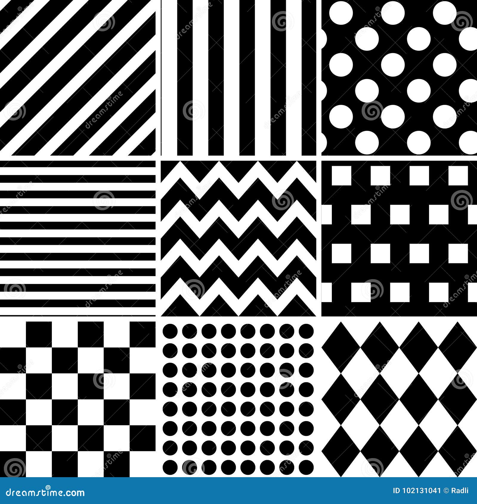 Van Zwart-wit Naadloos Patroon Zwarte Geometrische Vormen Op Witte Achtergrond Zwart-wit Geometrisch Behang Vector Illustratie - Illustration of primitief, modern: 102131041