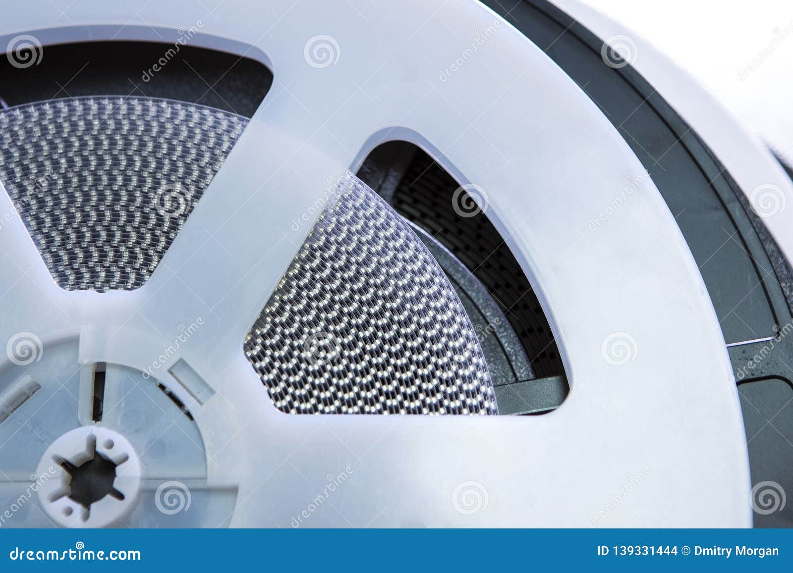 Reel of Electronic SMD Components Placed Together with Different Sizes