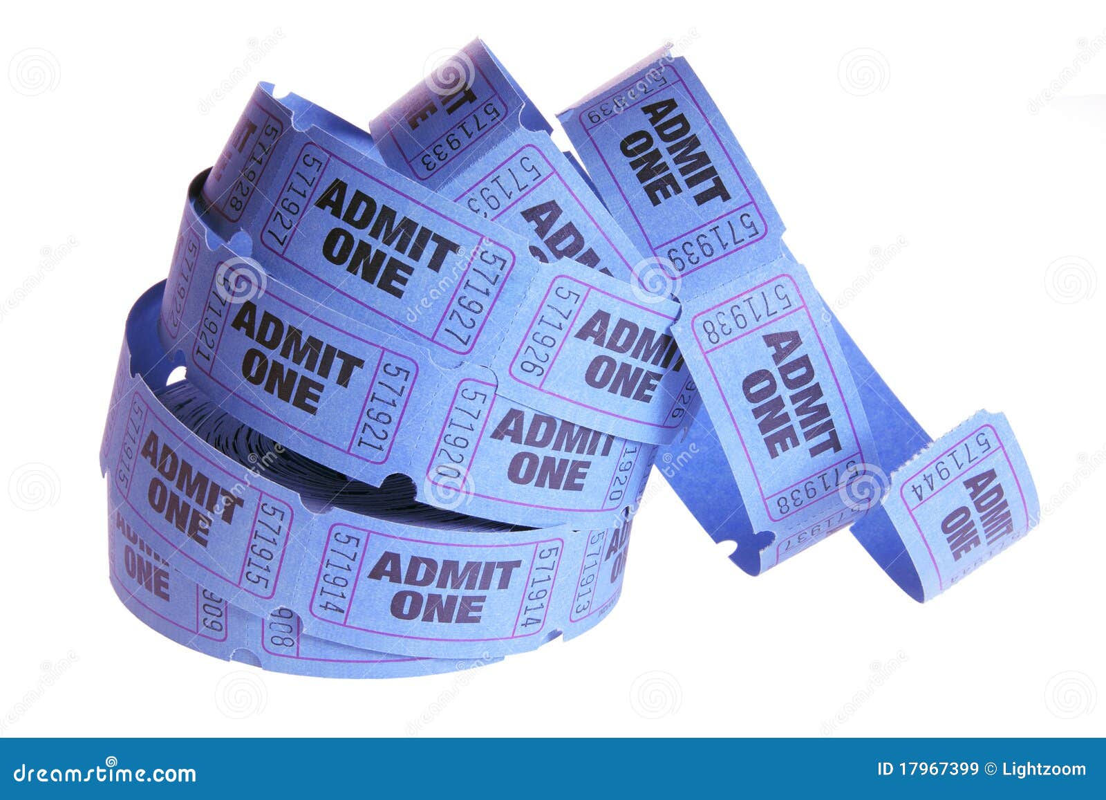 Reel of Movie Tickets stock image. Image of background 17967399