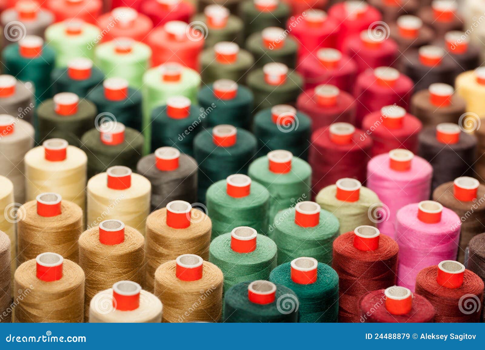 Reels with Colorful Threads Stock Image Image of reel, craft 24488879