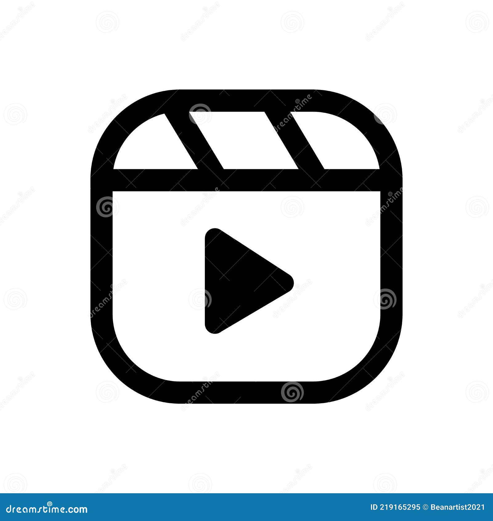 Instagram Reels Logo Black Icon Editorial Image - Illustration of media,  application: 219165295
