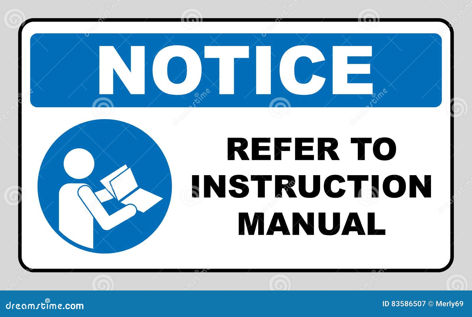 refer to instruction manual booklet