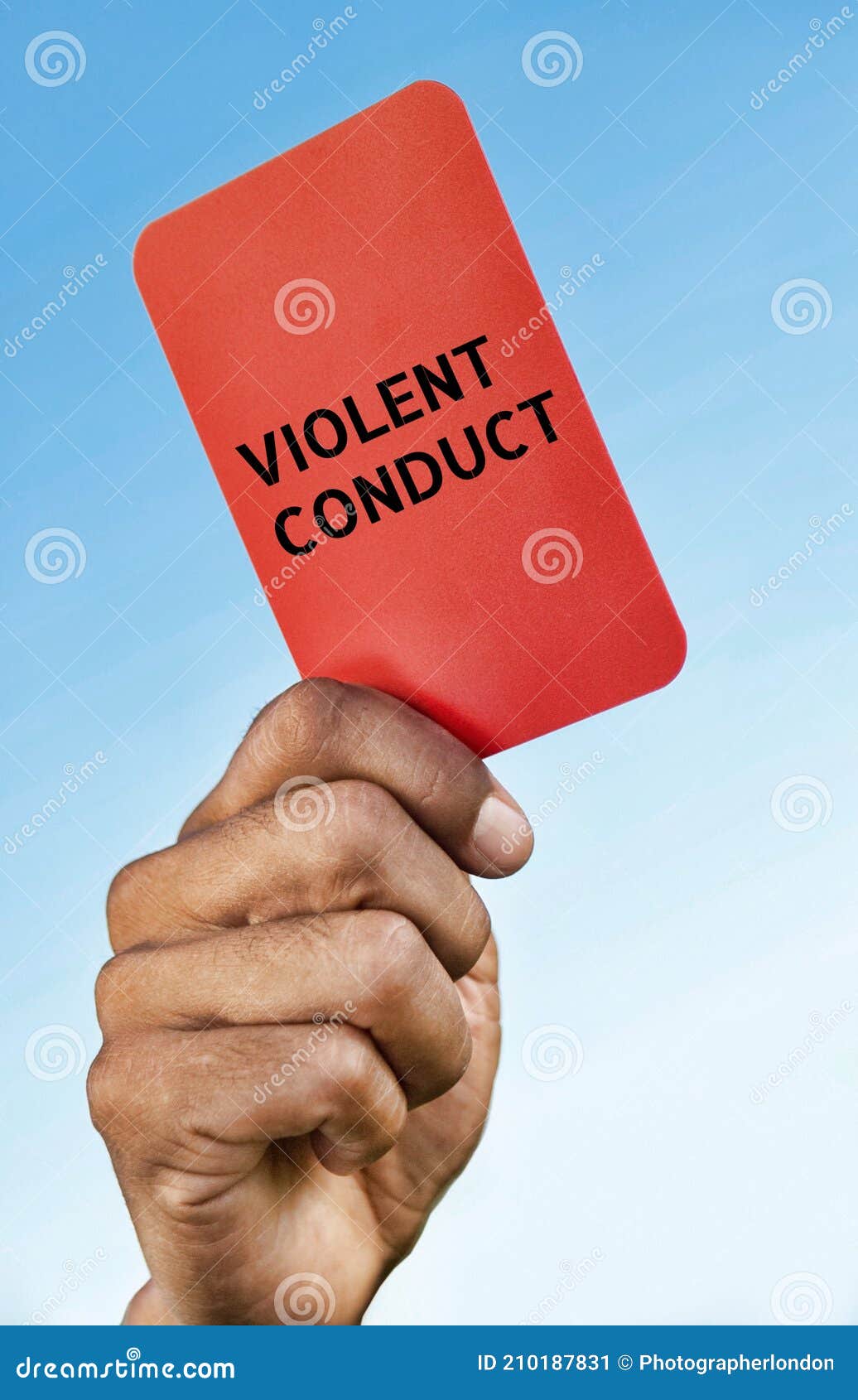 woman holding red card - Stock Illustration [94781687] - PIXTA