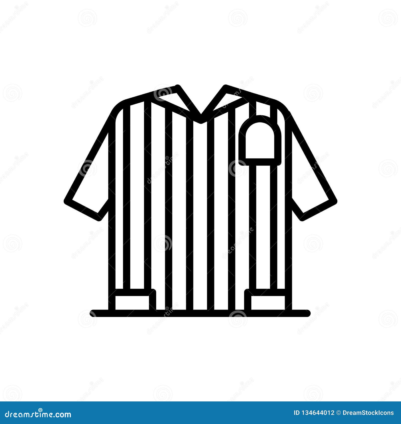 Referee Jersey Icon Vector Isolated on White Background, Referee Jersey