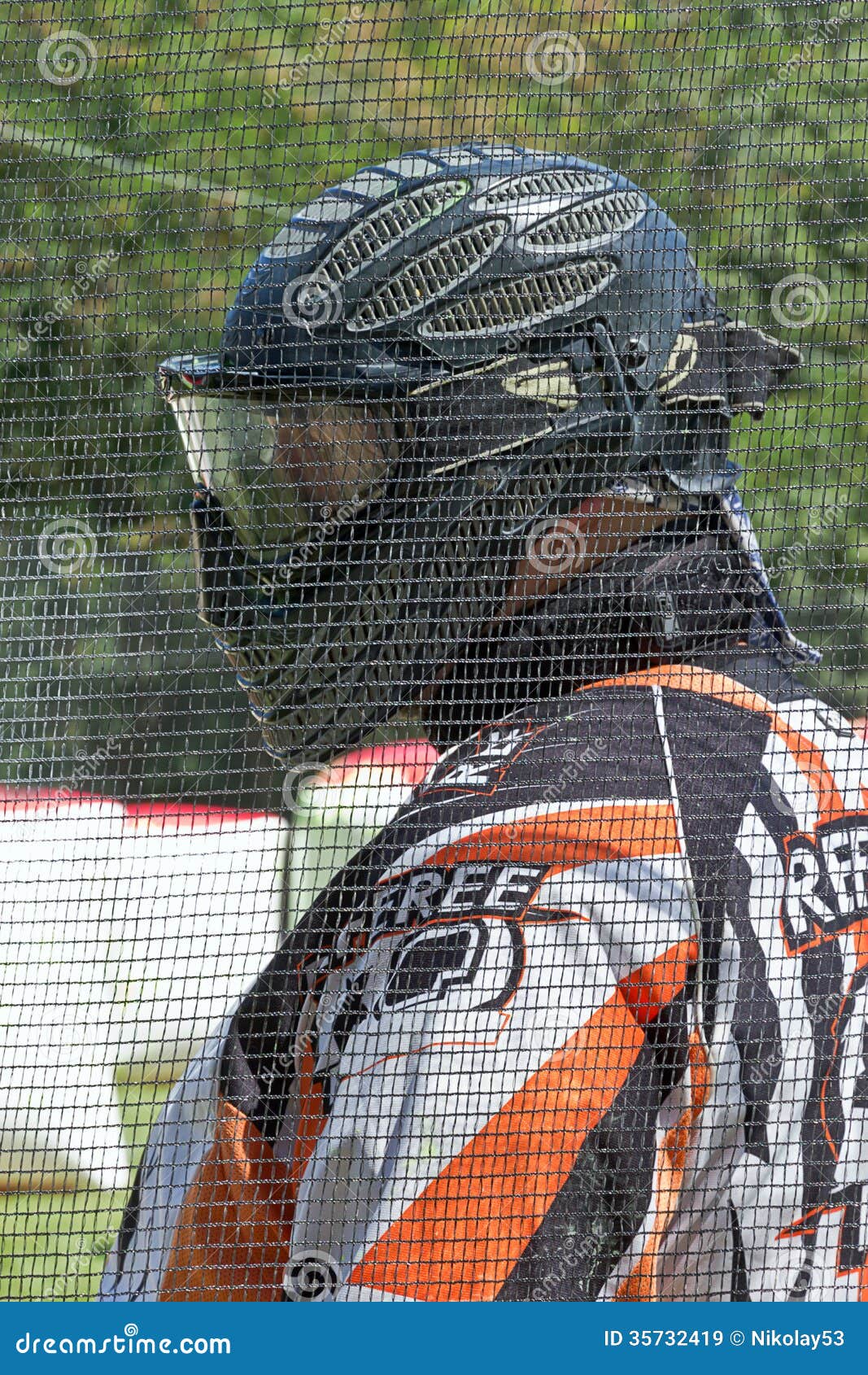 Referee on a paintball stock image. Image of protection 35732419