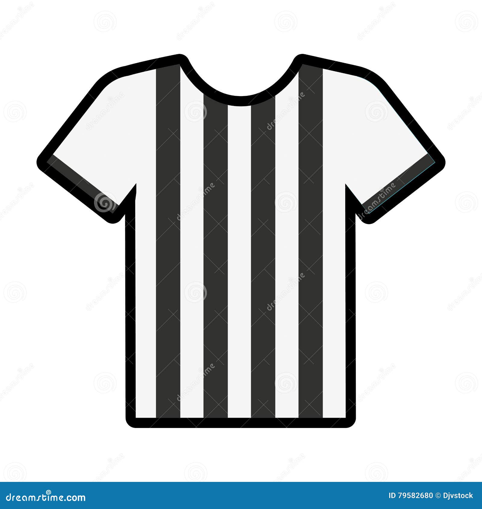 Referee shirt uniform icon stock vector. Illustration of isolated ...