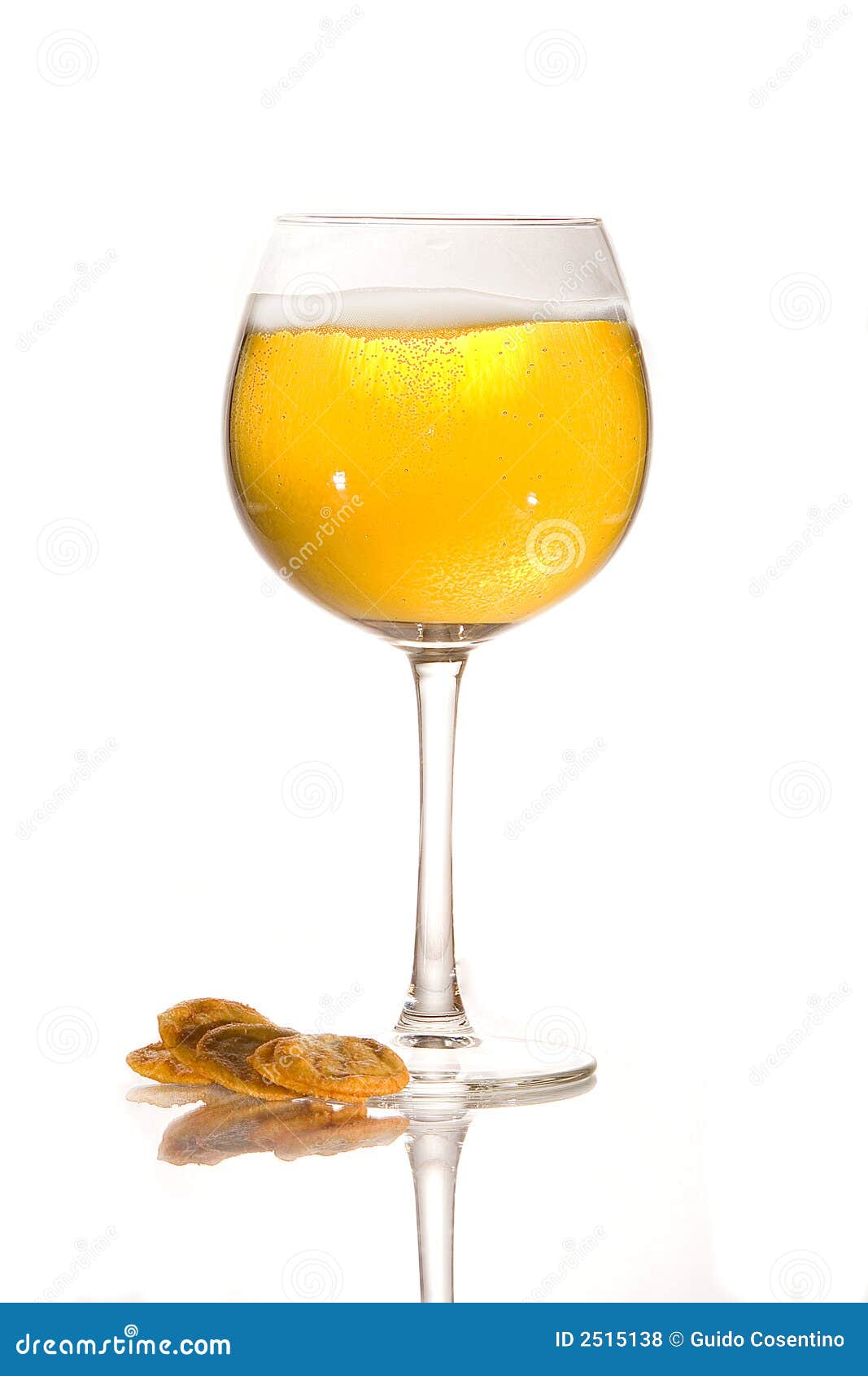 a refershing glass of beer