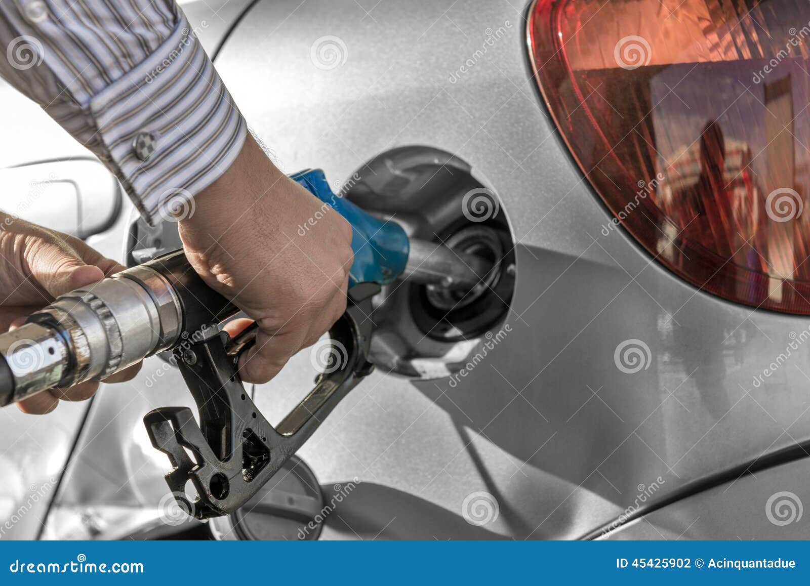 Refill the tank stock photo. Image of hand, benzine, businessman 45425902