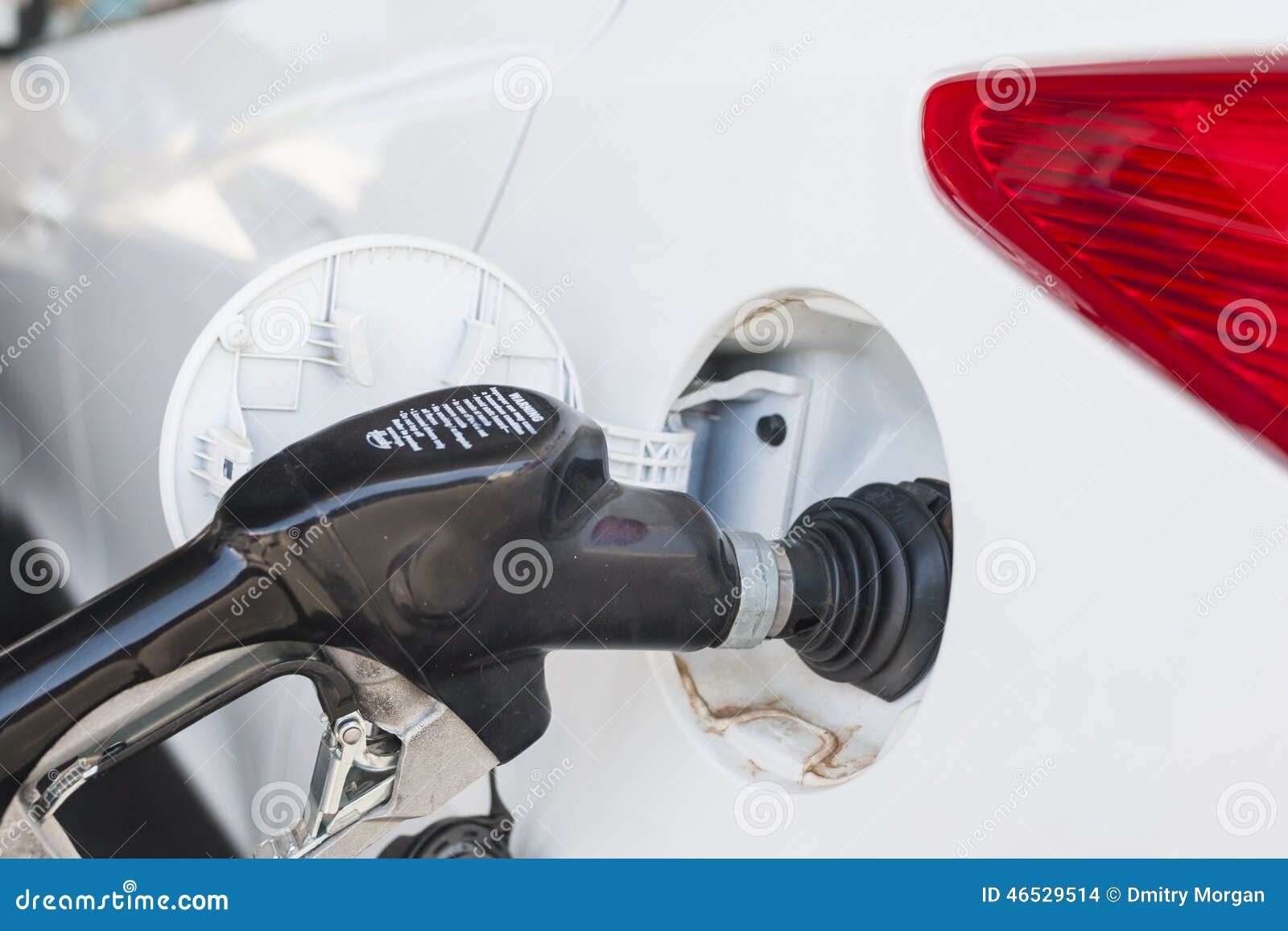 Refilling Car Tank at Fuel Station Stock Photo Image of petrol