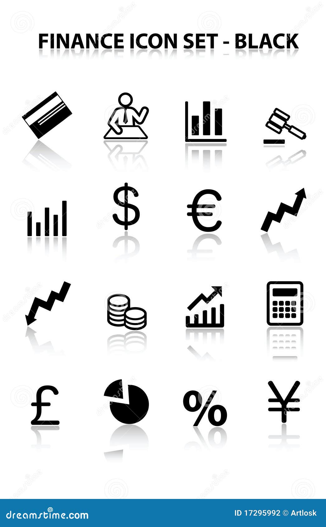 reflect finance icon set