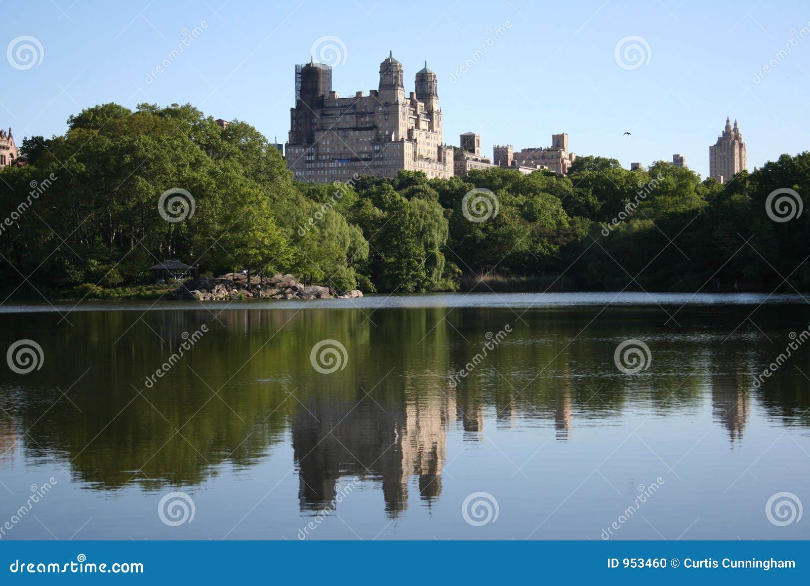 Reflected Buildings Overlooking Central Park Stock Photo Image of