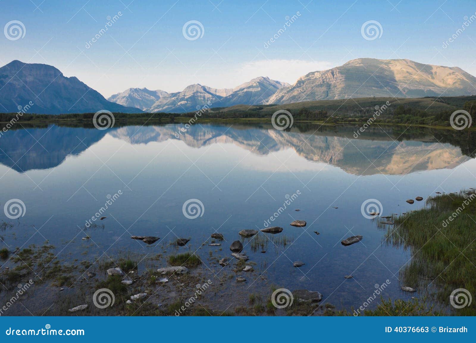 reflection at a rendez-vous in alberta, canada