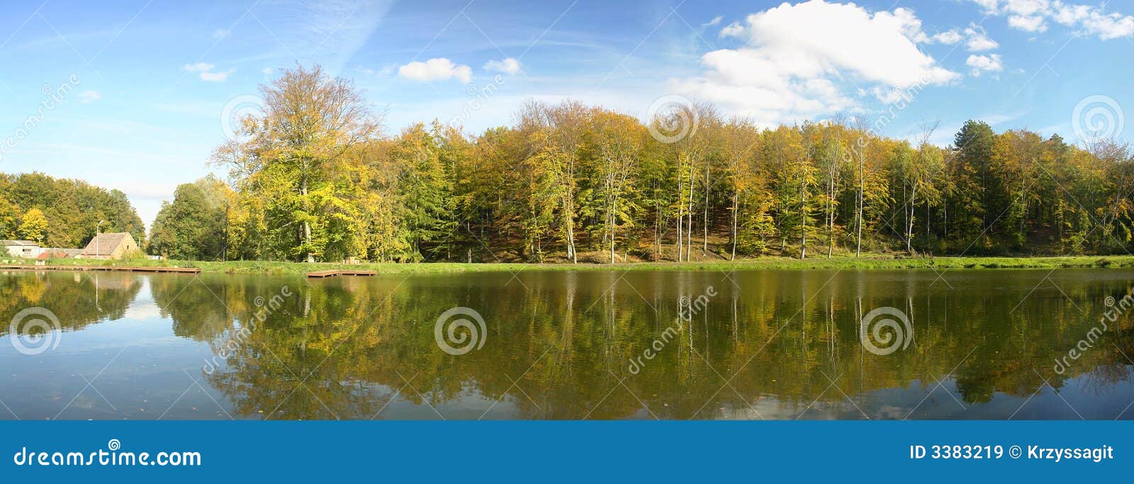 reflections on placid lake