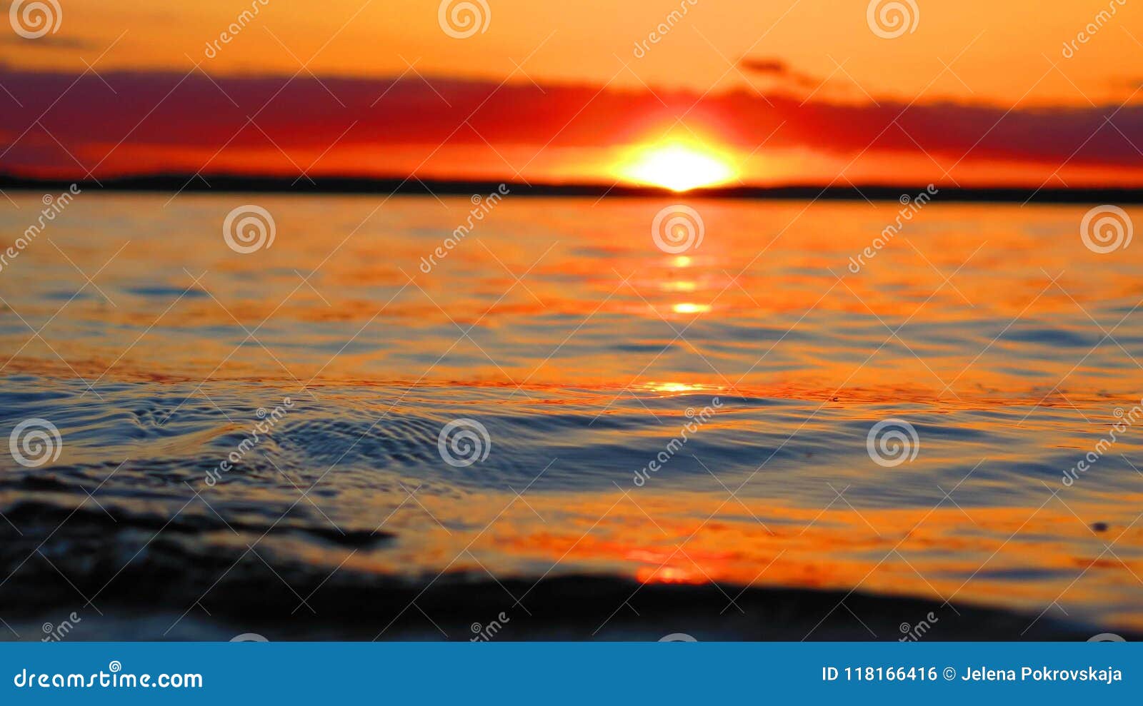 Water line sunset stock photo. Image of line, sunset 118166416