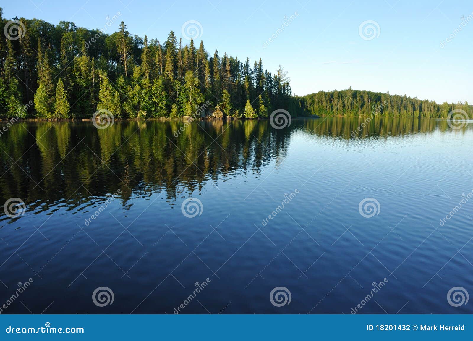 reflections on a wilderness lake