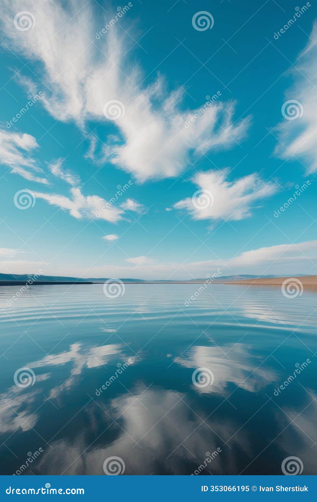 reflective ripples and skies over tranquil reservoir capturing nature's beauty in water and cloud reflections
