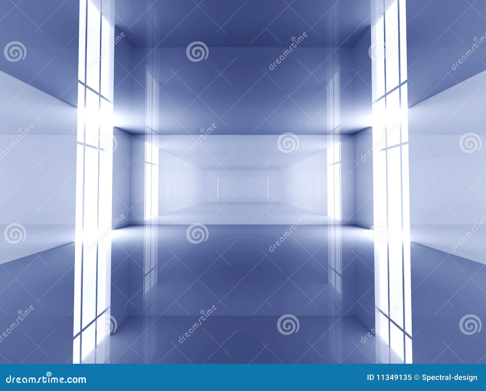 Reflective Room stock illustration. Illustration of architecture - 11349135