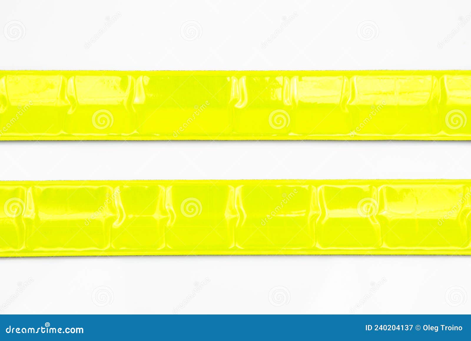 Reflective Stripe on Clothing for Walking in the Dark Stock Image