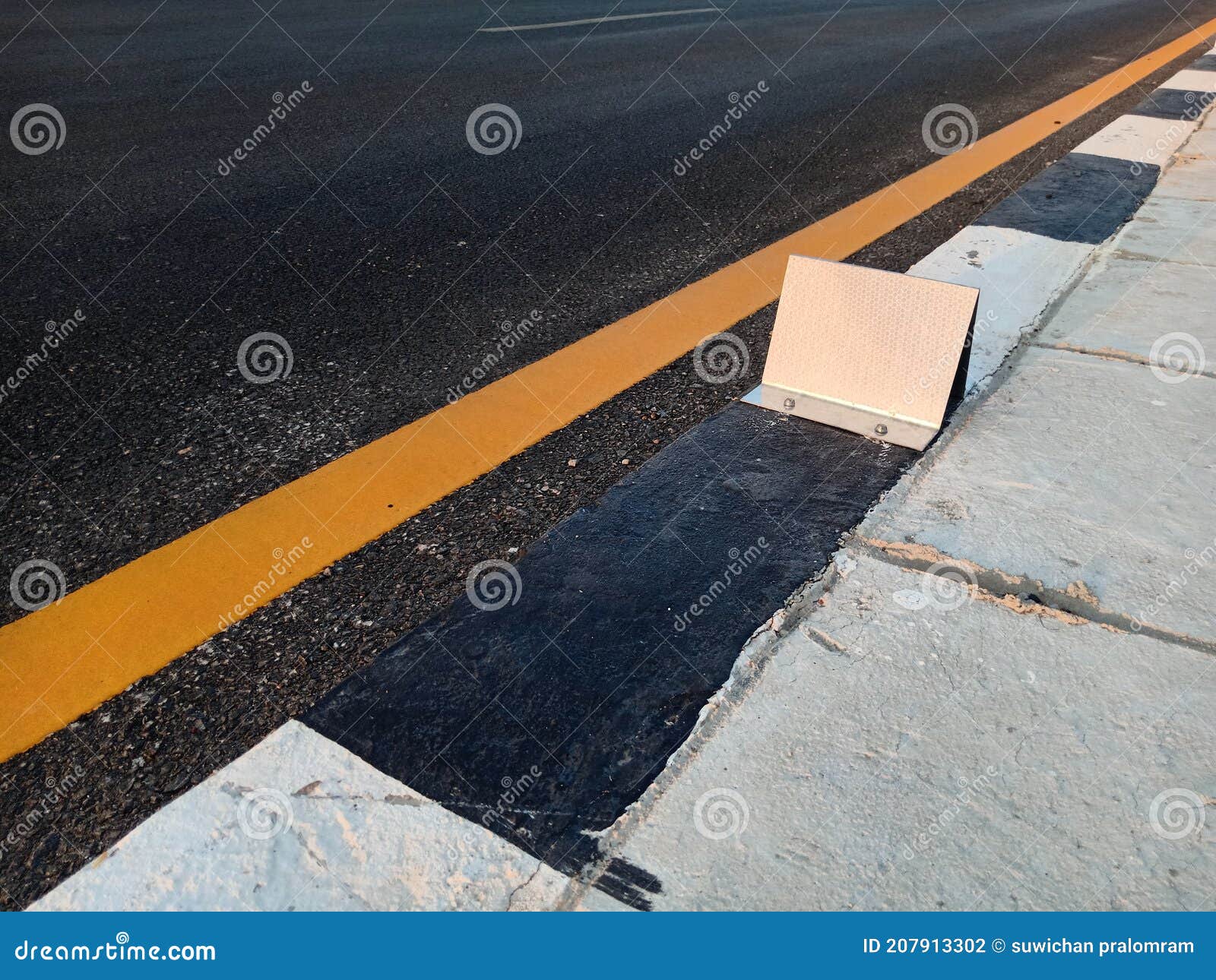 Reflective Target To Help Visibility in Driving Stock Photo Image of