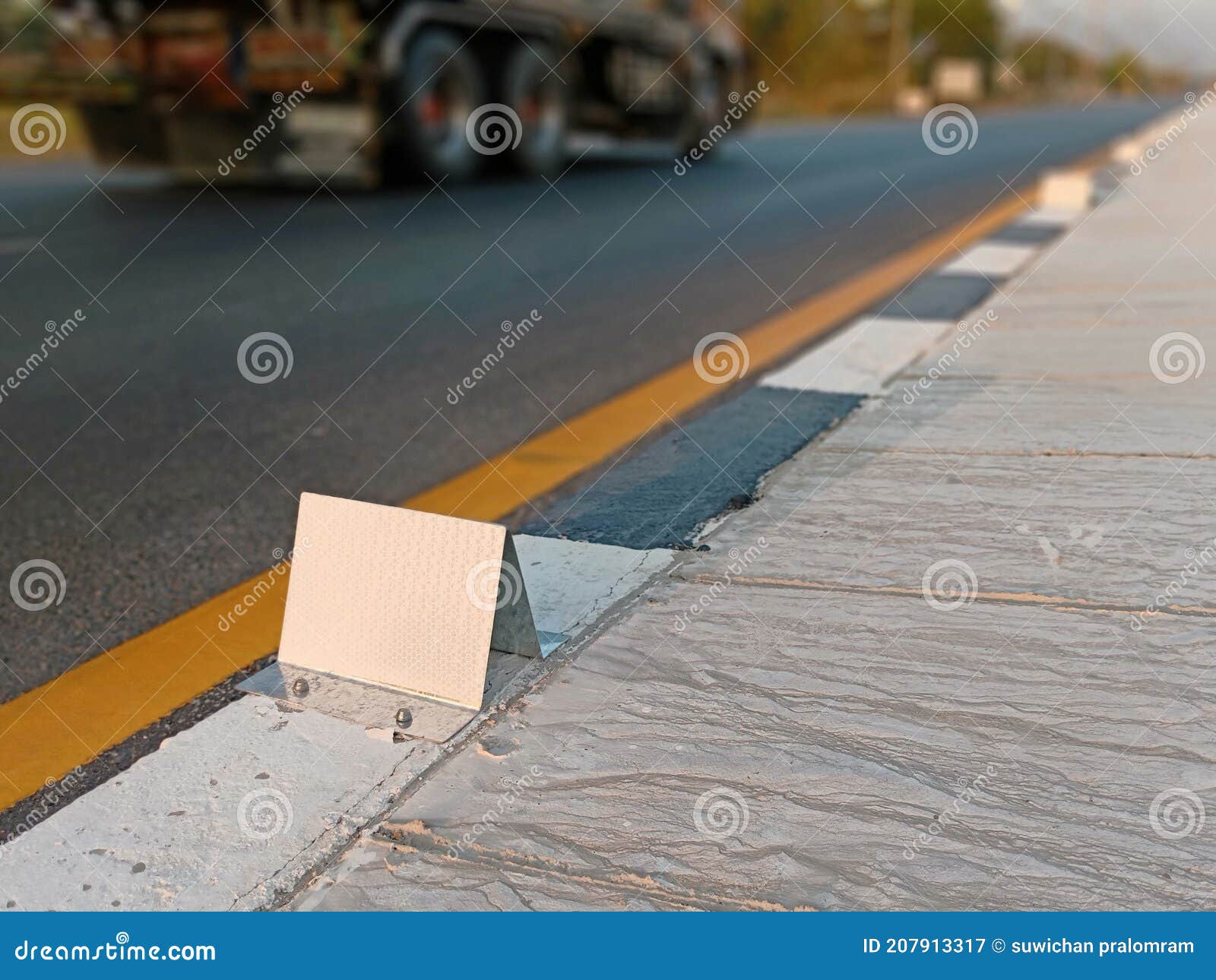 Reflective Target To Help Visibility in Driving Stock Image Image of