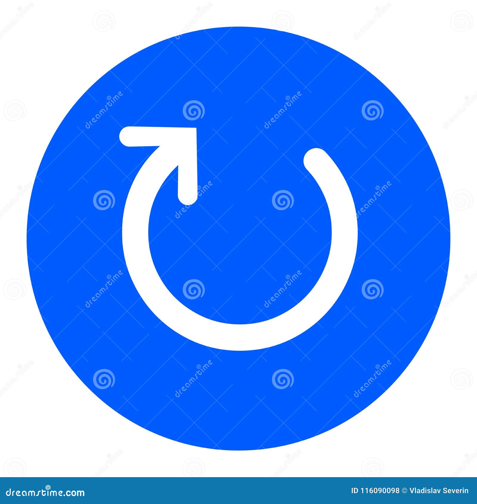 Refresh circle web icon stock illustration. Illustration of pointer