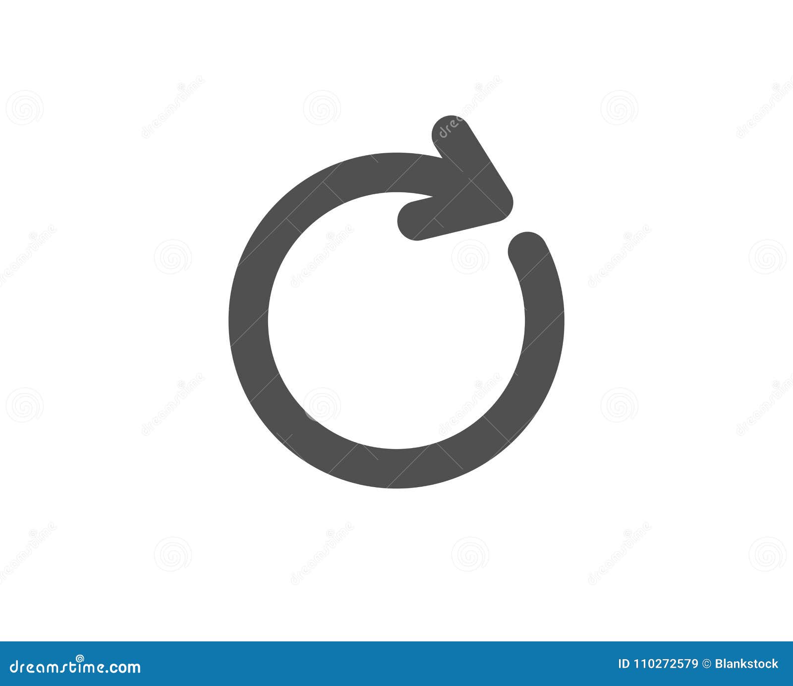 refresh simple icon. rotation arrow sign.