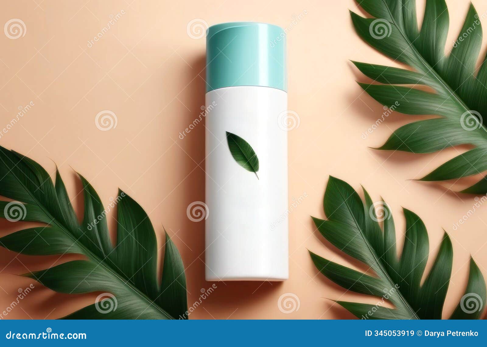refresh your skincare routine with this minimalist  lotion bottle, featuring a sleek green leaf