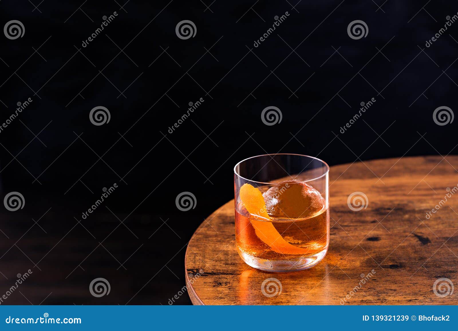 refreshing bourbon old fashioned cocktail
